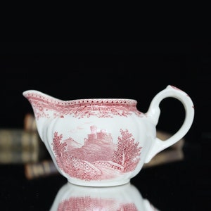Porcelain Creamer - Red and White - VILLEROY & BOCH Burgenland