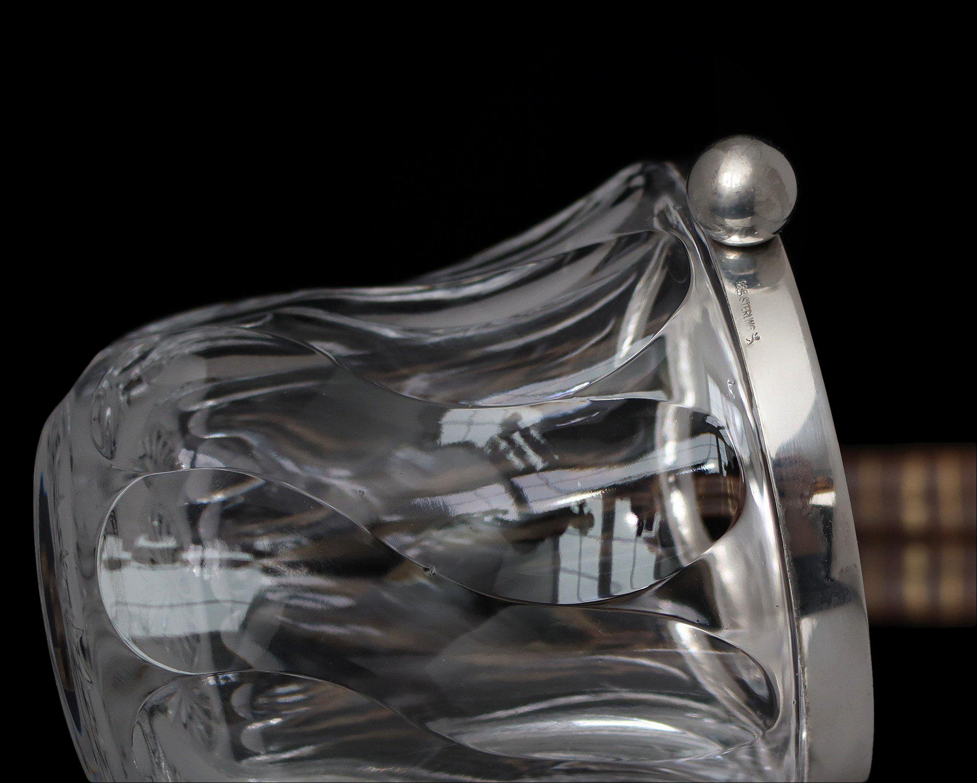 Seau à glace en cristal et argent (1) - Argent 925 - Italie - Catawiki