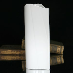 White Porcelain Vase, Drop Shape - KAISER