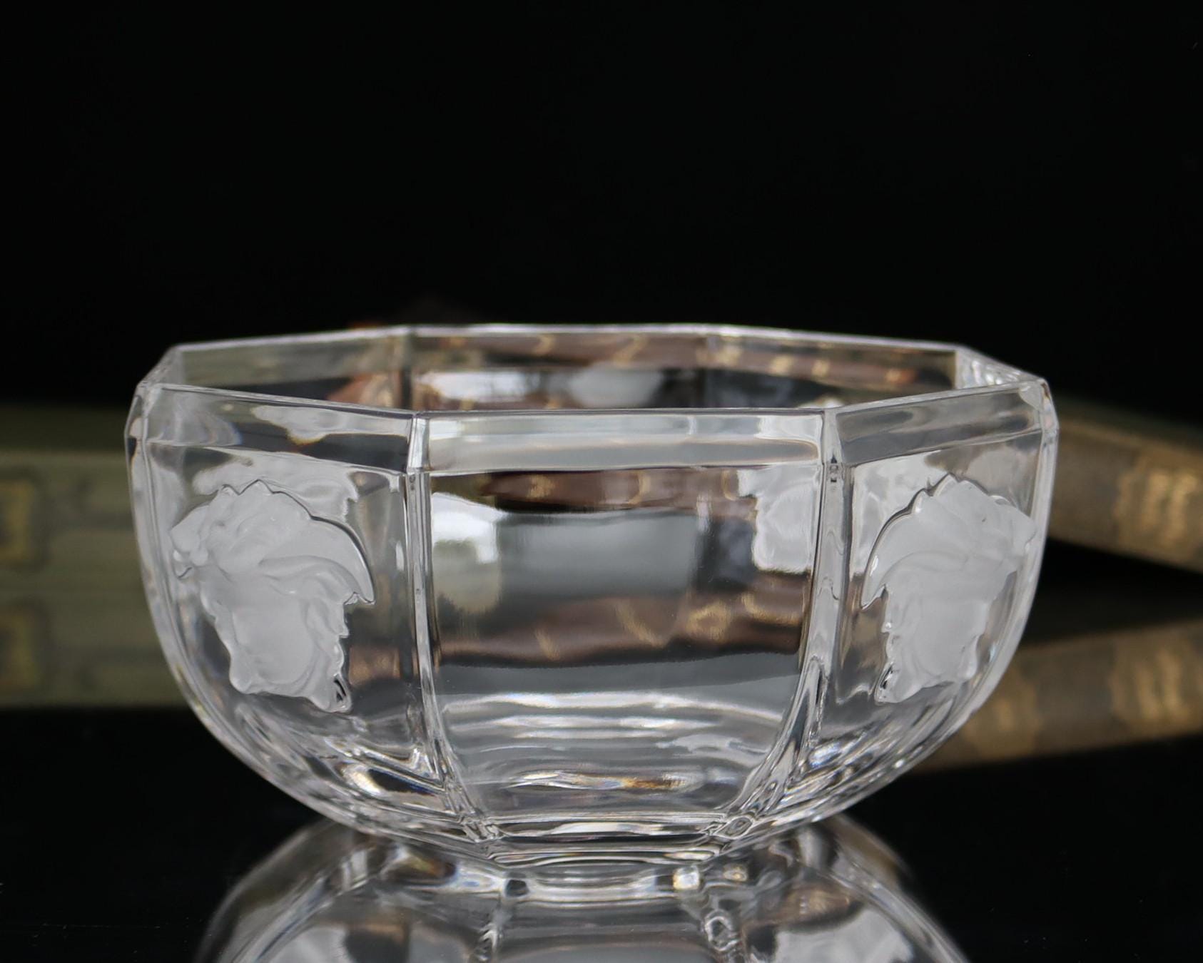 Rosenthal Versace Crystal Salad Bowl - Medusa Lumière Line - Etsy