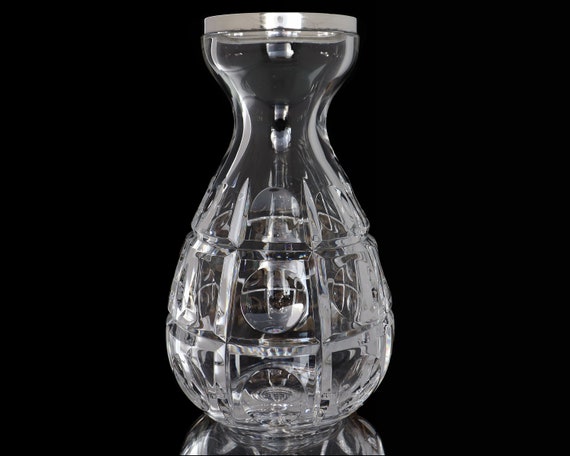 Jarrón de cristal grande con montaje en plata de ley 925 HERMANN BAUER -   España