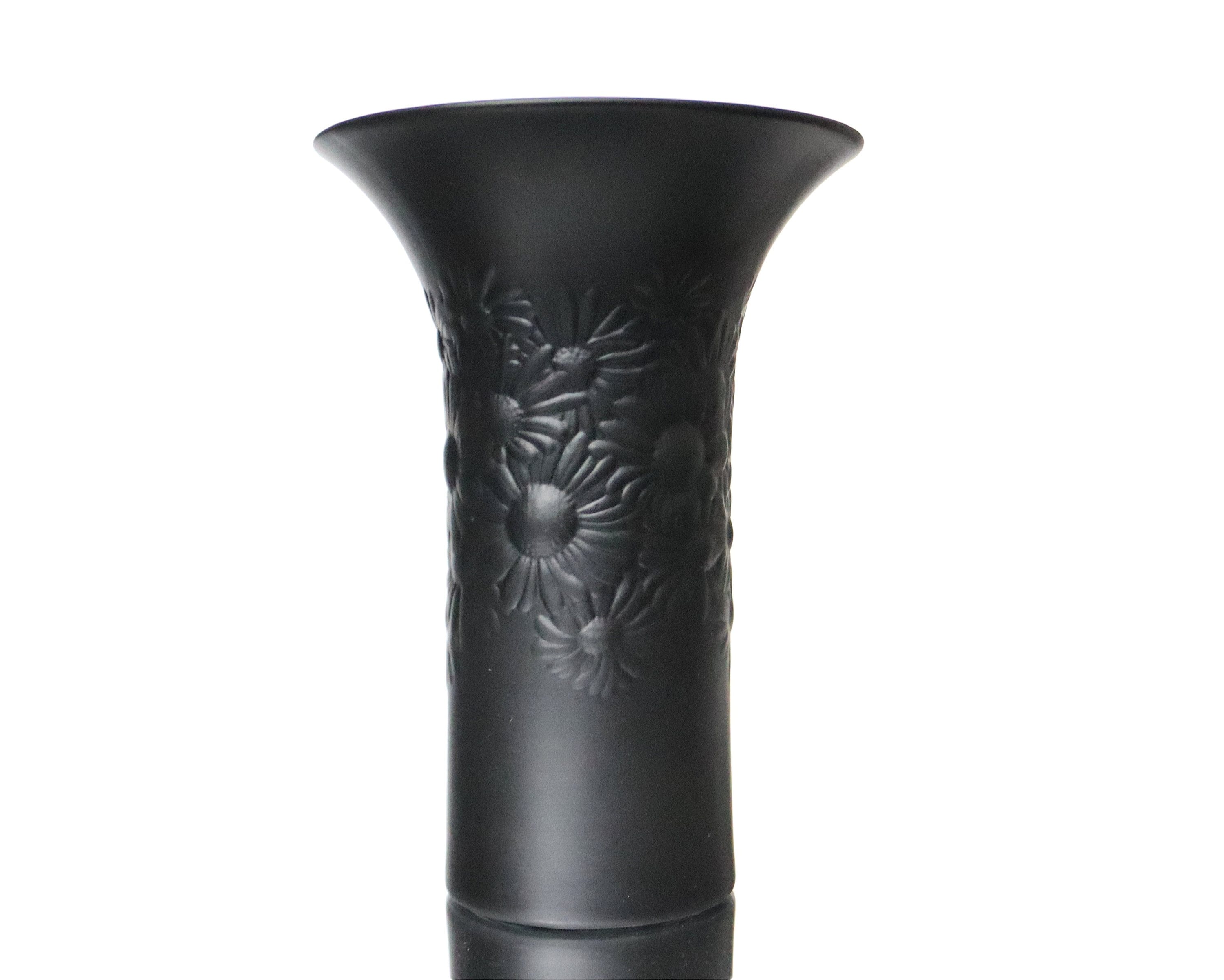 Small Bisque Porcelain Vase in Black - ROSENTHAL