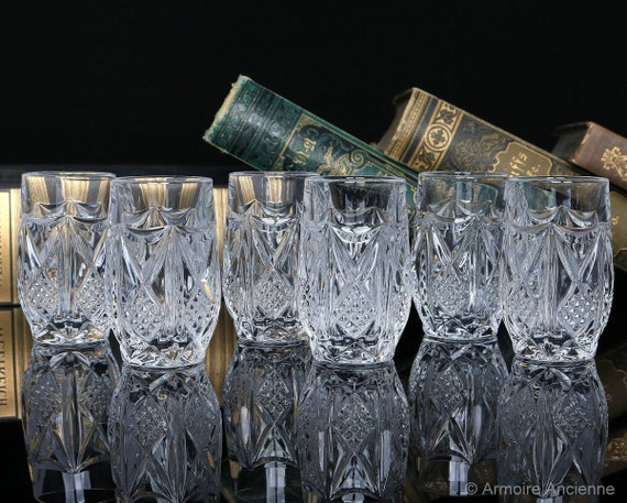 Crystal SHOT Glasses | Set of 6 - Etsy