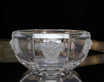 Ensaladera de cristal Rosenthal Versace - Línea Medusa Lumière