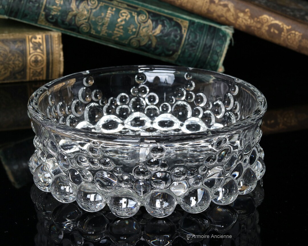 6x Glass Bowls With Bubbles Decor for Serving Olives, Snacks - Etsy