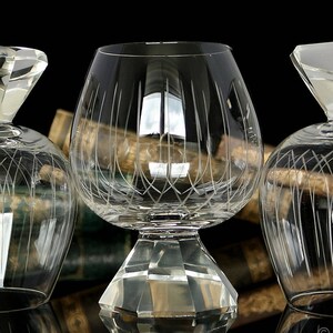 Crystal COGNAC Glasses - Brandy Balloon Snifters