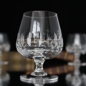 2x Crystal COGNAC GLASSES - Brandy Snifters