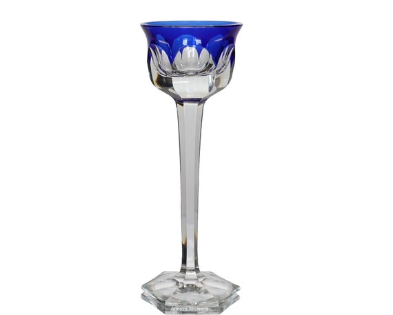 1x Blue Crystal Cordial Glass - BACCARAT Malmaison - Etsy Canada