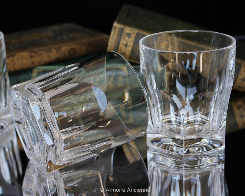 6x Crystal WHISKEY Glasses Heavy Cut Decor Etsy