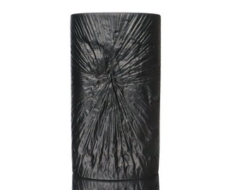 Biskuitporzellan Vase in Schwarz - ROSENTHAL - Porcelaine Noire, Design by Martin Freyer