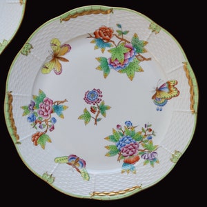 1x Porcelain Dinner Plate Ø 25,5 cm - HEREND Queen Victoria - 524/VBO