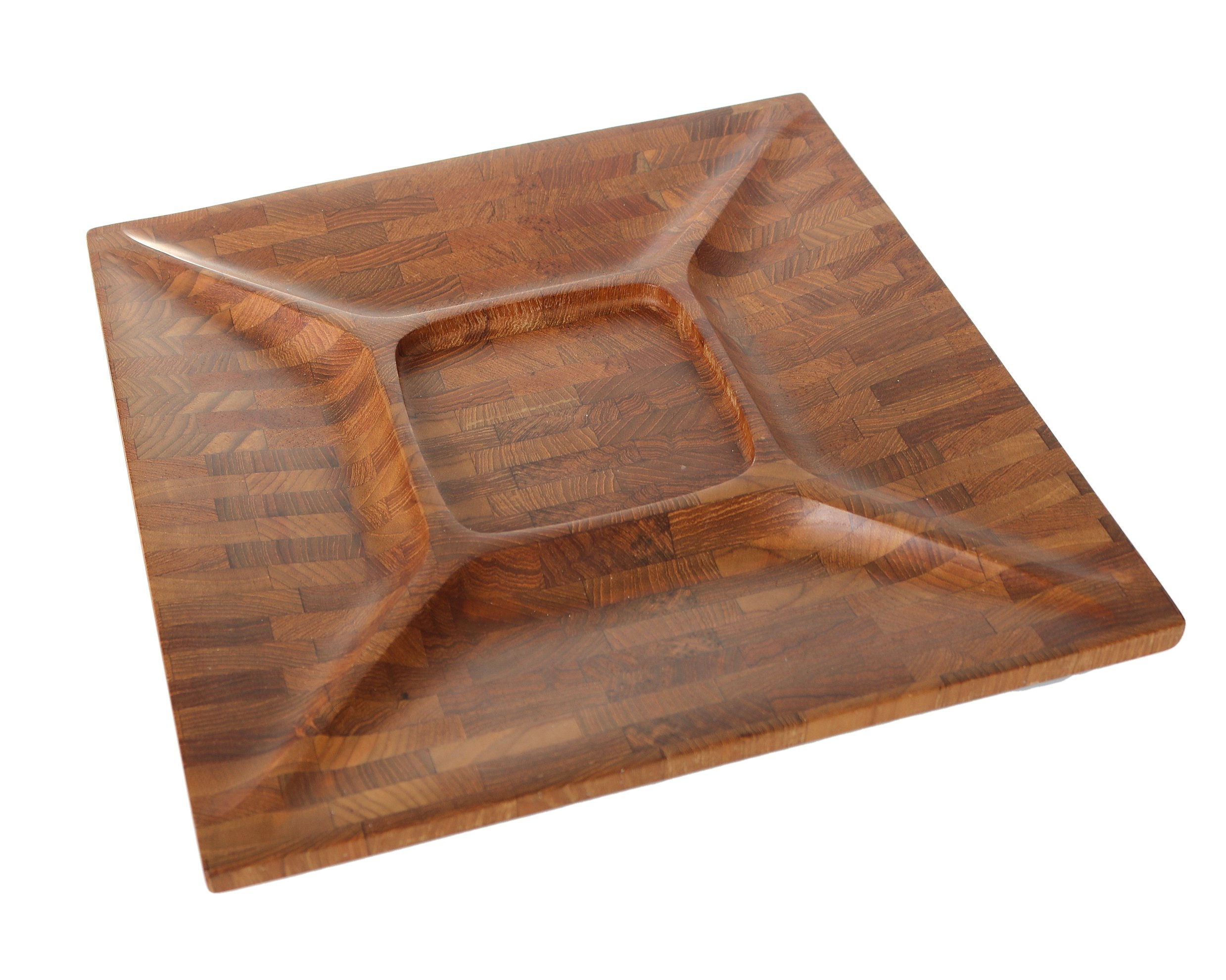 Large DIGSMED Wooden Divided Tray Made in Denmark Etsy