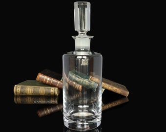 Decantador de cristal EISCH de mediados de siglo: Artículos de bar de mediados de siglo