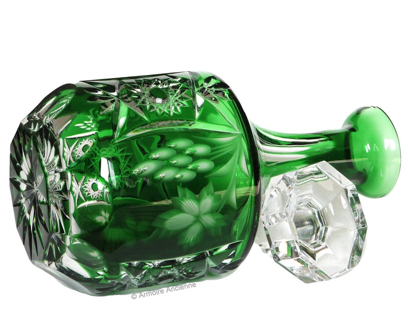 Decater Emerald Green Crystal Decater - NACHTMANN Traube - Etsy