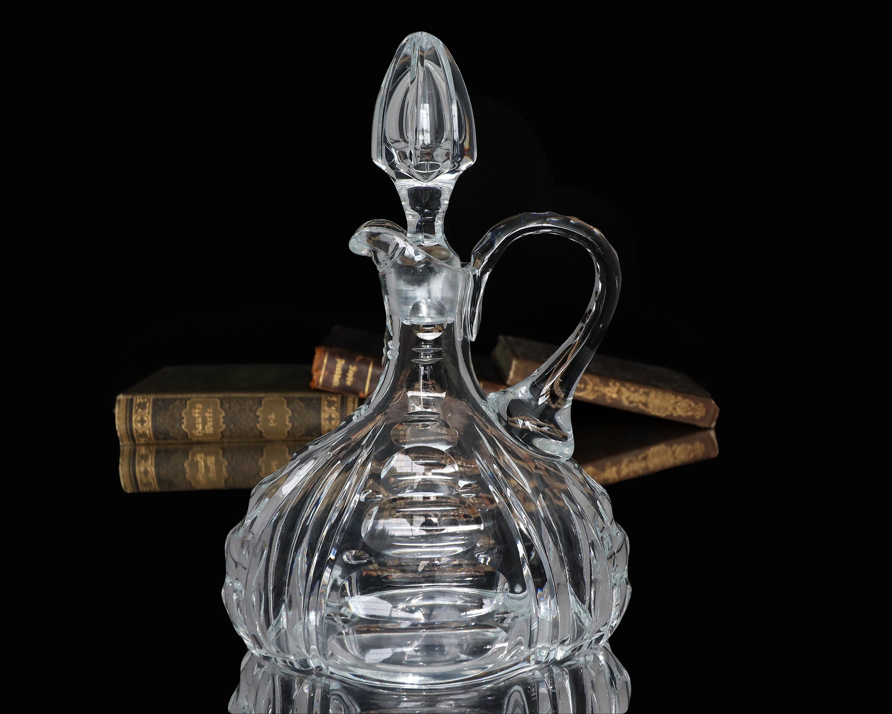 価格改定値下げしました！CRYSTAL DECANTER Crystal Sherry DECANTER With Handle - Etsy UK
