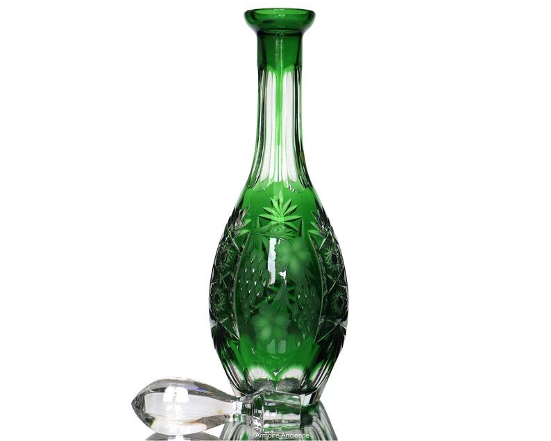 Decater Emerald Green Crystal Decater - NACHTMANN Traube - Etsy