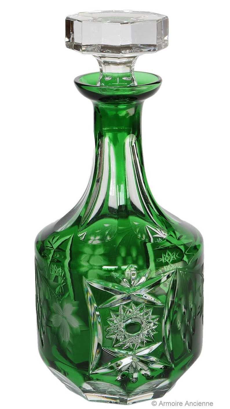 Decater Emerald Green Crystal Decater - NACHTMANN Traube - Etsy