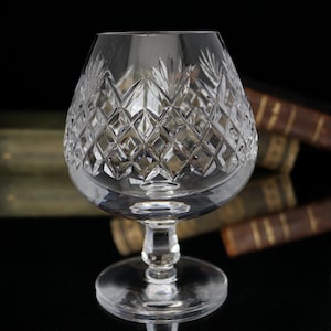 5 copas grandes de cristal para coñac