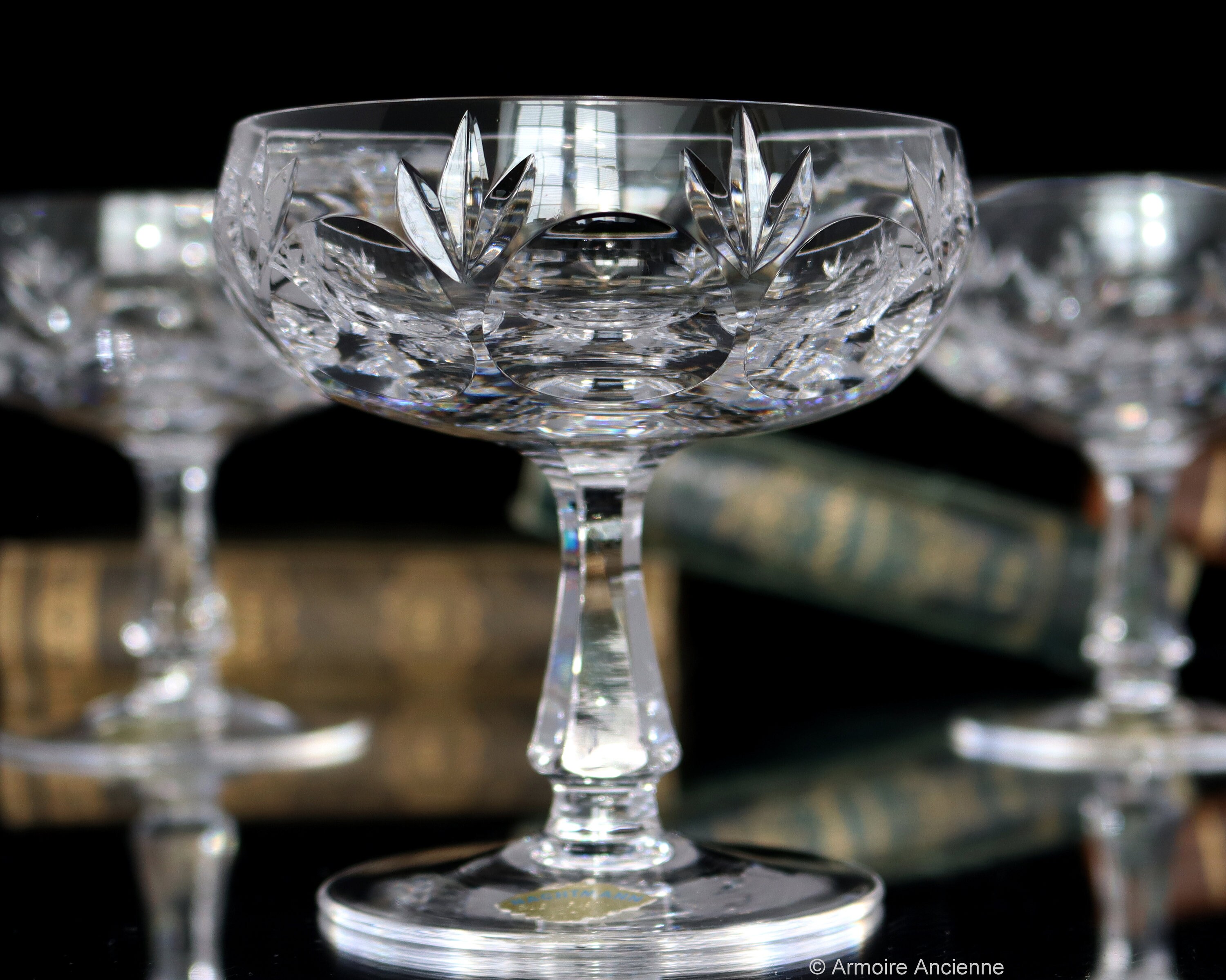 Cut glass champagne coupe best sale
