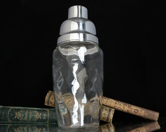 Large Glass COCKTAIL SHAKER, France