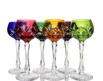 Färgade kristallvinglas - NACHTMANN | Set om 6