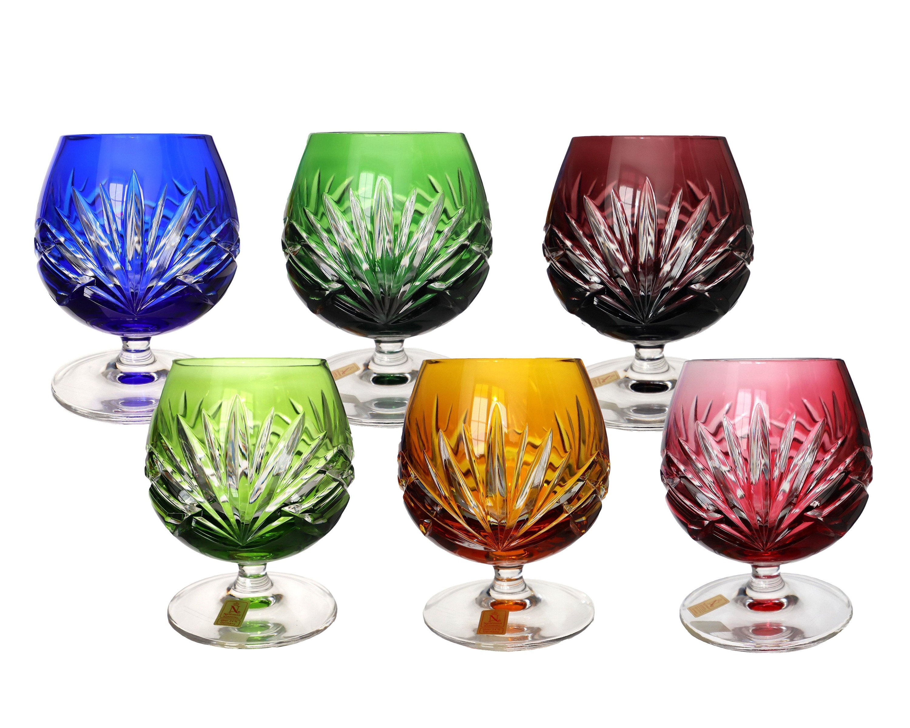 1x Large COGNAC Glass - Colored Crystal - NACHTMANN