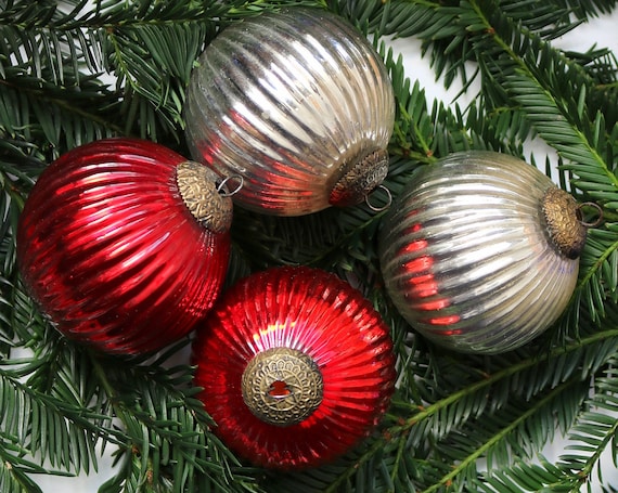1xガラスオーナメント（リップドデザイン） - ドイツ製ヘビー