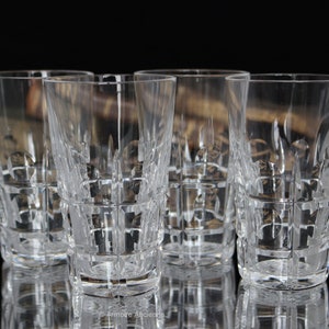4 bicchieri da aperitivo in cristallo tagliato