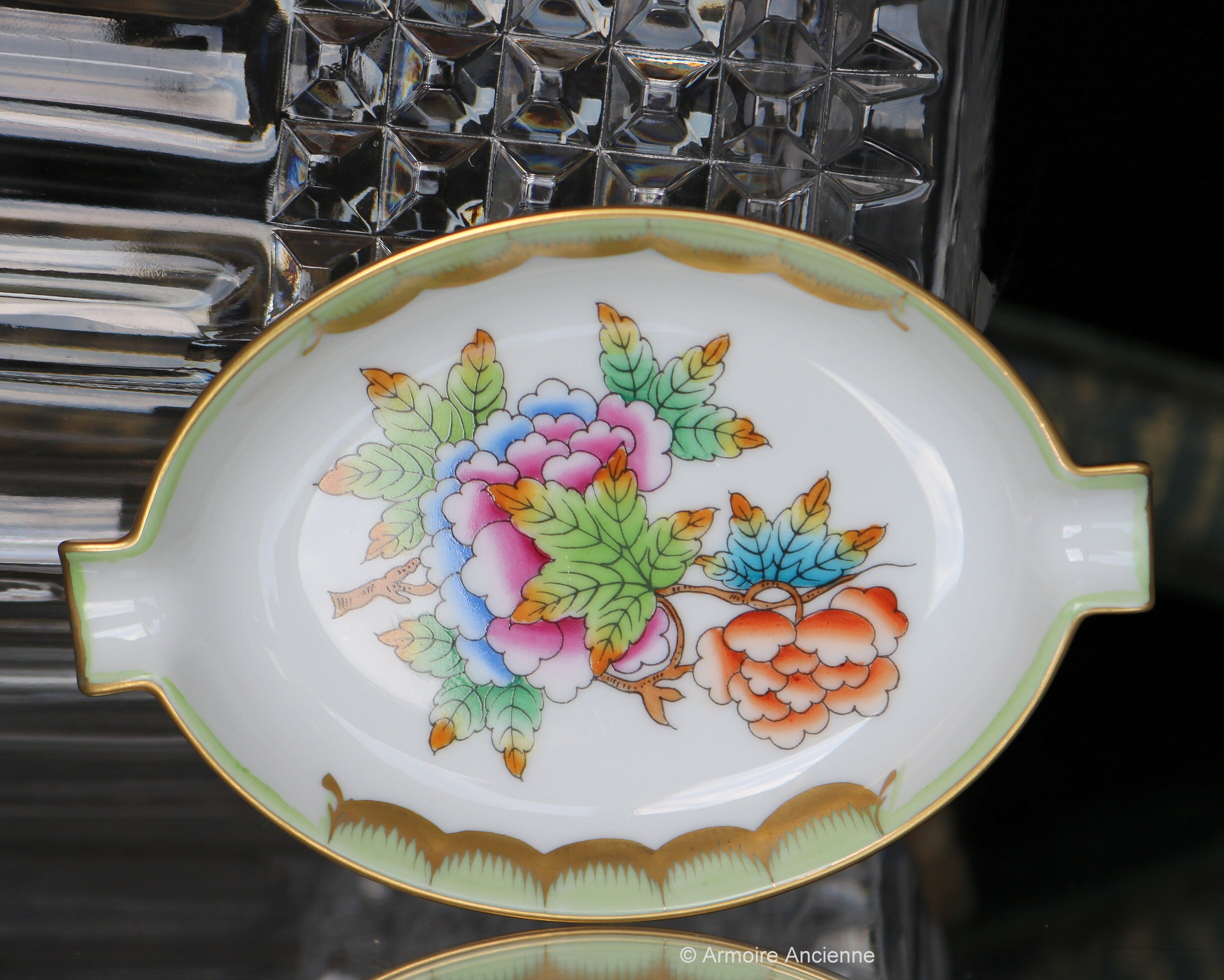 HEREND Porcelain Ashtray - Hand-painted, Queen Victoria - Etsy