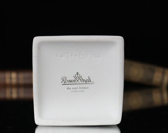 Bisque Porcelain Vase in Milk Carton Design - ROSENTHAL Do Not