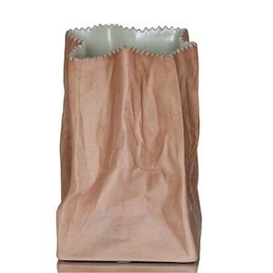 Vase ROSENTHAL dans un sac en papier design 15 cm, collection Ne pas jeter - Design by Tapio Wirkkala