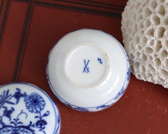 マイセン磁器小物入れ - ブルーオニオン、1級 - Etsy 日本