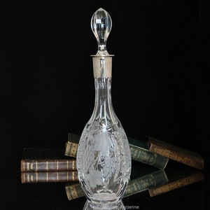 Crystal Decanter with 925 Sterling Silver Mounting - NACHTMANN Traube