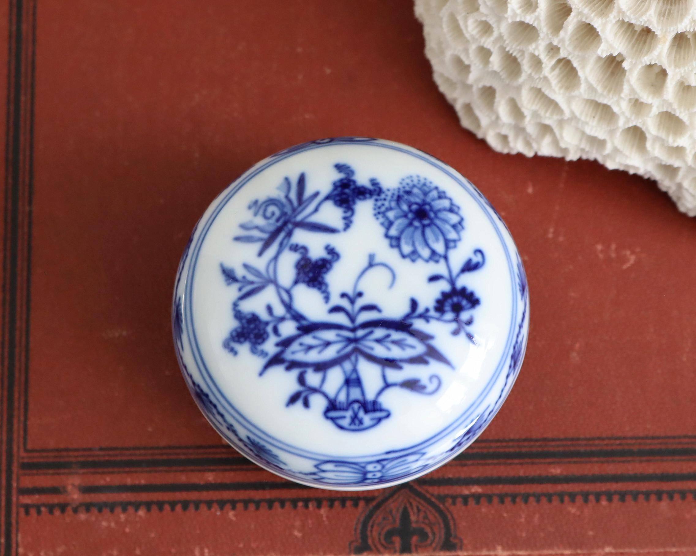 マイセン磁器小物入れ - ブルーオニオン、1級 - Etsy 日本