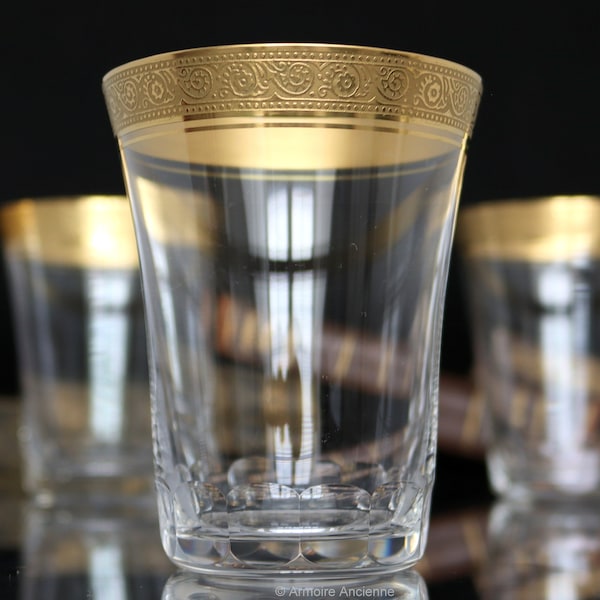 Gold Rim Water Glasses Etsy
