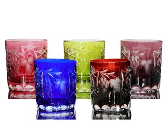 1x Crystal WHISKEY GLASS - Colored Crystal - NACHTMANN Traube