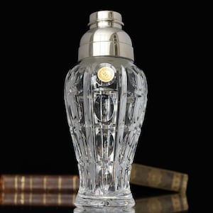 Crystal Cocktail Shaker with Silverplated Mounting