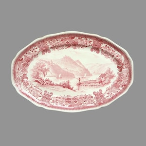 Large Porcelain Serving Plate - VILLEROY & BOCH Burgenland Red