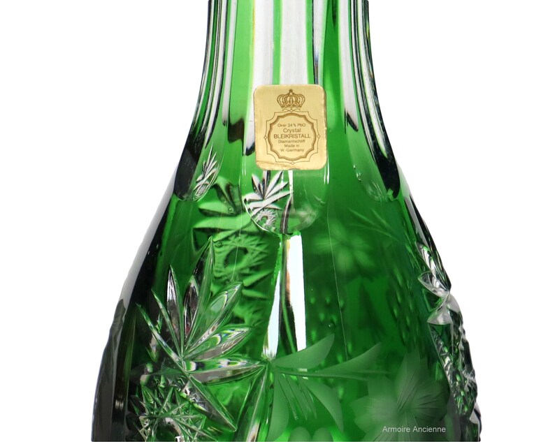 Decater Emerald Green Crystal Decater - NACHTMANN Traube - Etsy