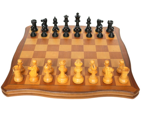 formeel Fragiel andere Staunton Schaakspel met schaakbord King 3.15 8 cm - Etsy België