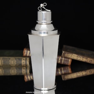 Art Deco Cocktail Shaker with Silver-Plated Finish, Sweden 1920s
