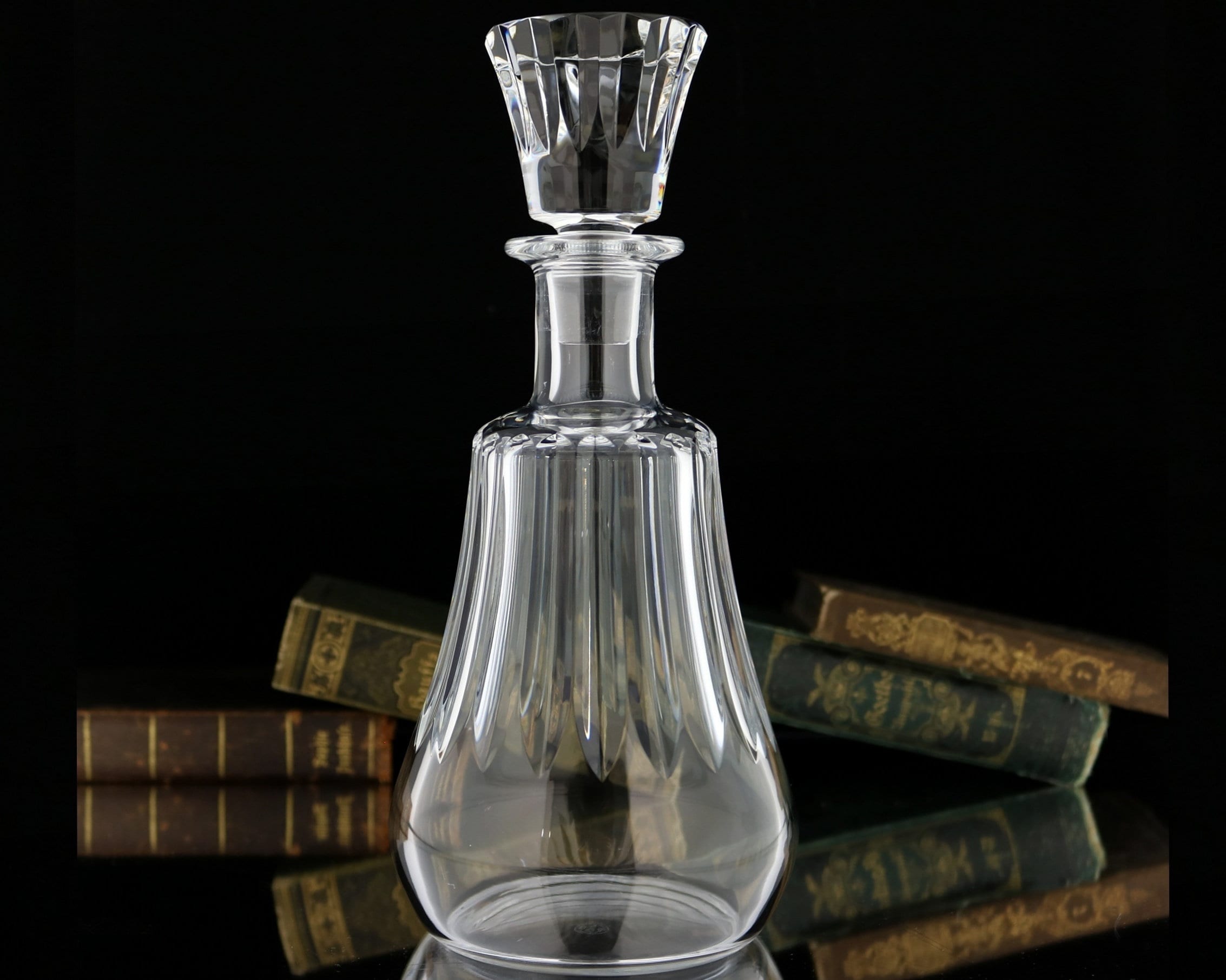 Vintage BACCARAT Crystal Whiskey Decanter – French Luxury Liquor Bottle