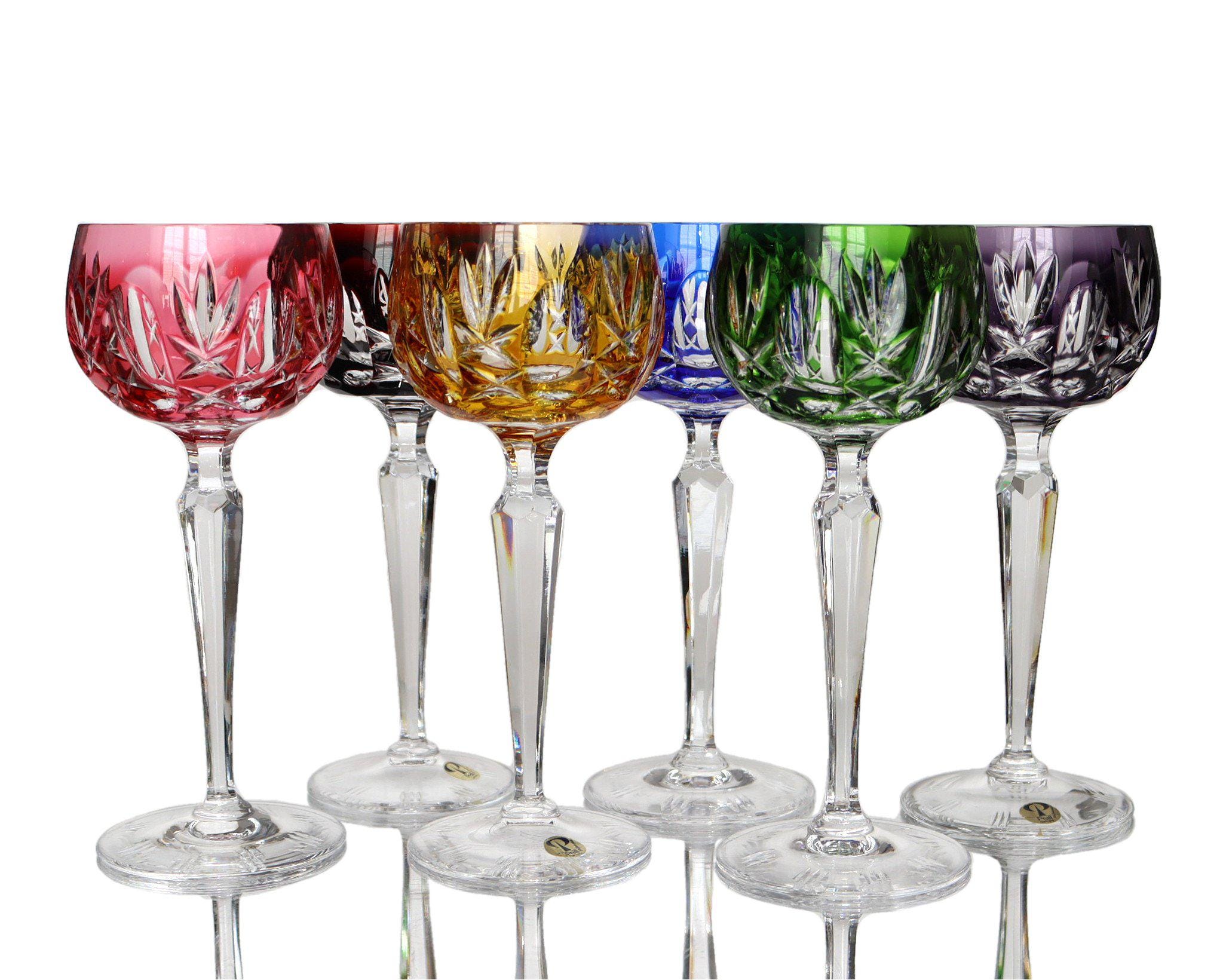 Antique Colored Wine Glasses - Etsy