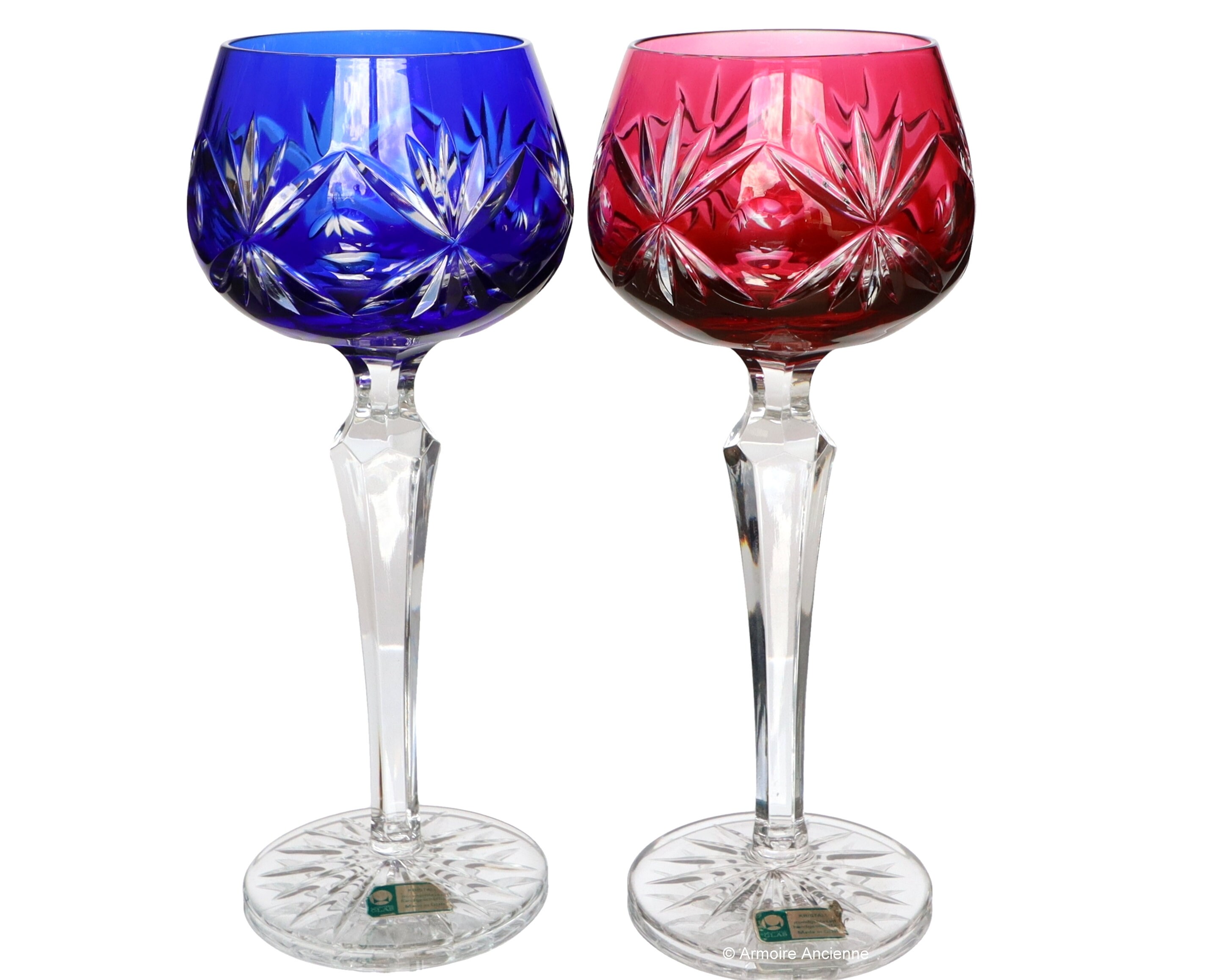 Crystal Wine Glasses Set Red or White Wine Large Tall Glasses 100% Lead  Free Handmade Glasses 20.5-ounce 