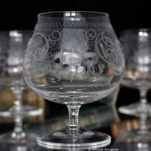 Large COGNAC Glasses - Crystal Balloon Snifters - THERESIENTHAL | Set of 2