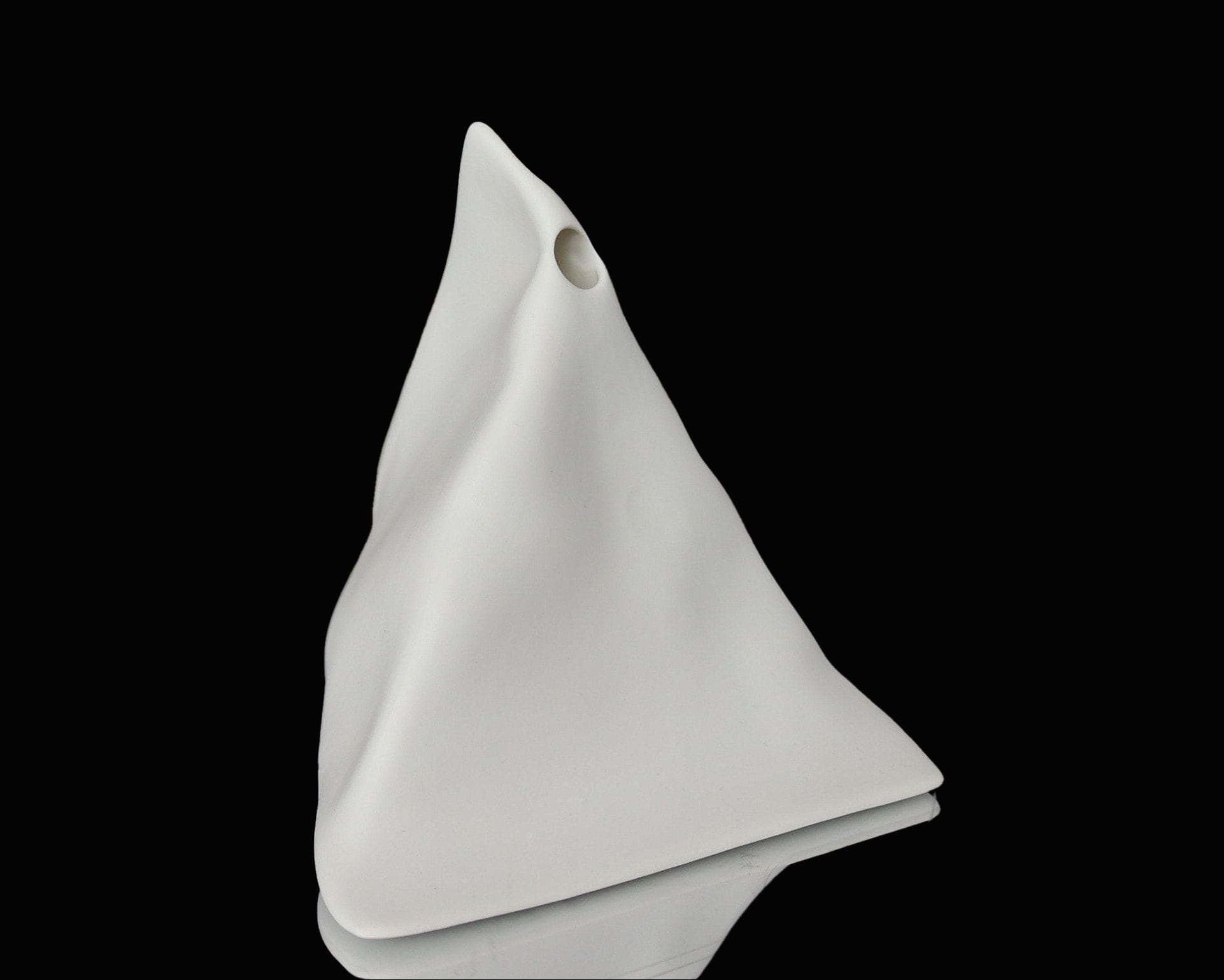 ROSENTHAL Bisque Porcelain Vase in Milk Carton Design - Do Not