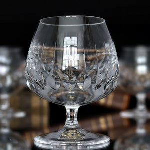 Small Crystal COGNAC Glasses - Brandy Snifters - JOSEPHINENHÜTTE | Set of 2