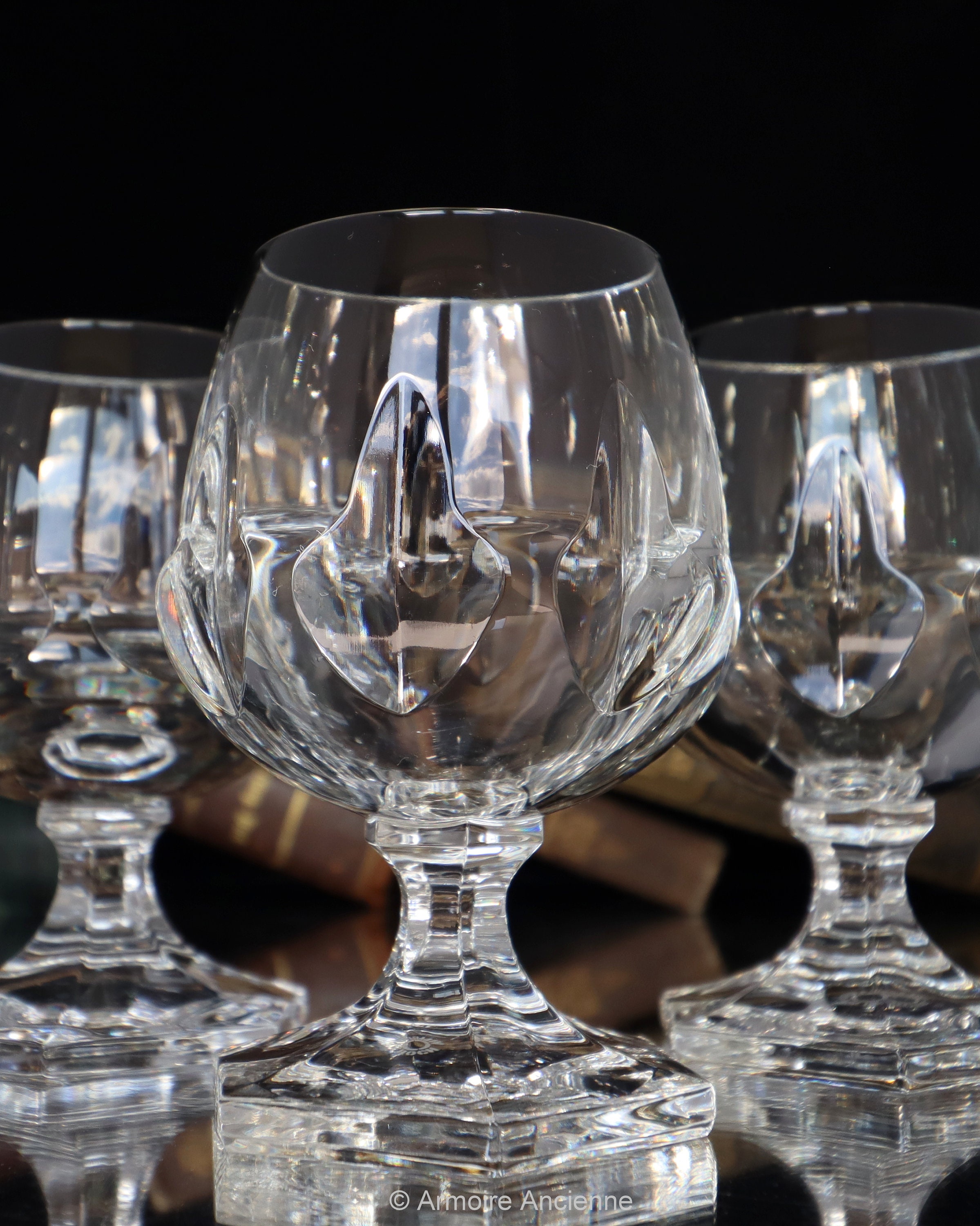 Crystal COGNAC GLASSES - Villeroy & Boch - Mars | Set of 2 - Etsy