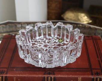 Bvlgari Rosenthal Square Crystal Ashtray - Etsy