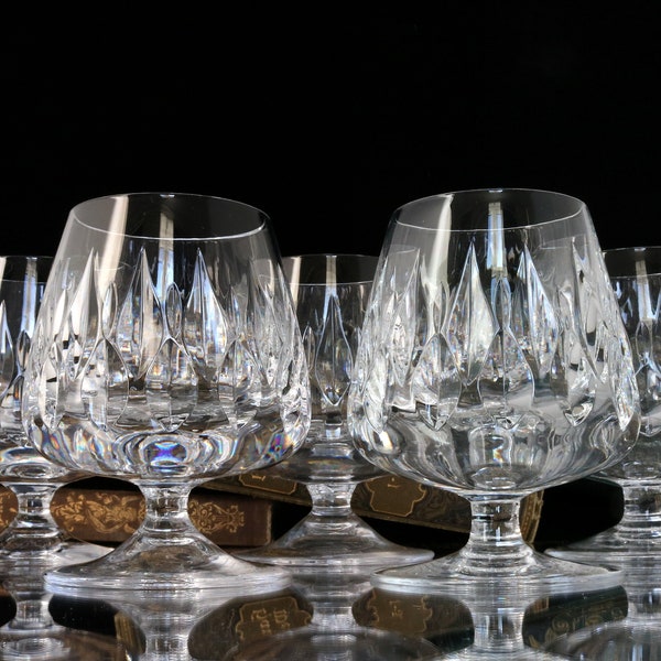 2x Crystal COGNAC Glasses - BRANDY Snifters